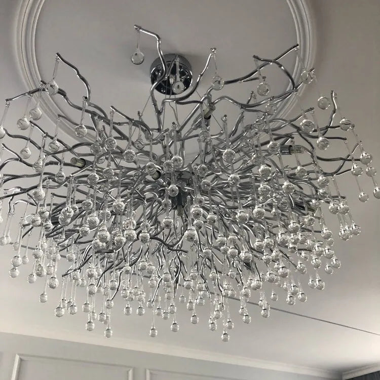Rectangular Crystal Chandelier For Dining Room