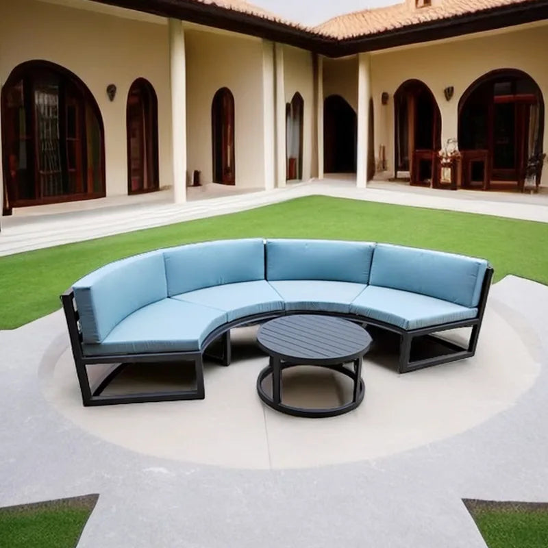 Round Outdoor Sofa Set -  Waterproof for Luxury