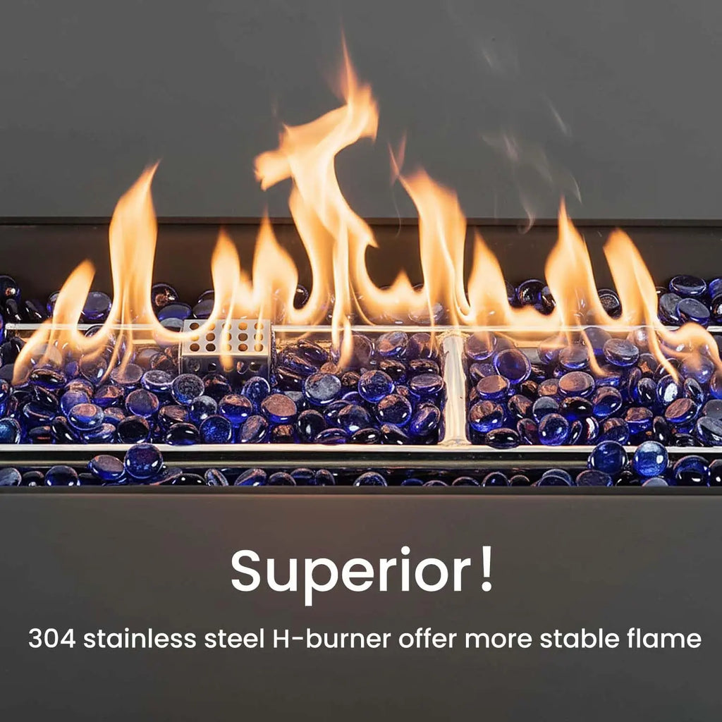 Propane Fire Pit Table, 44" Outdoor Gas Fire Pit