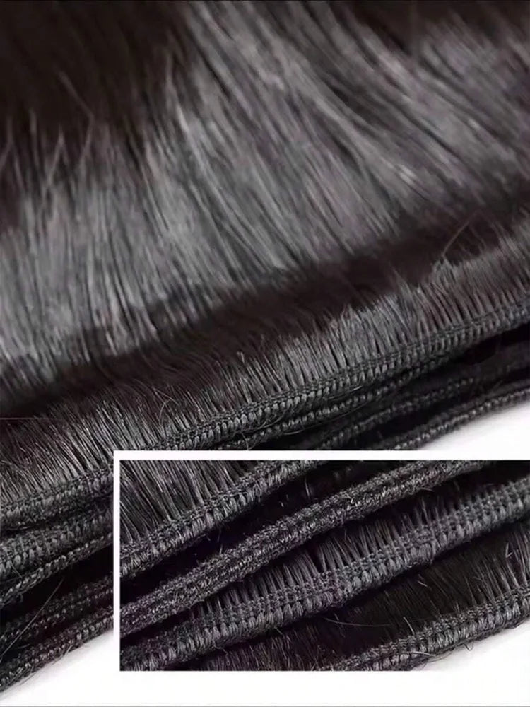 42 Inch Bundles Bone Straight Brazilian Human Hair