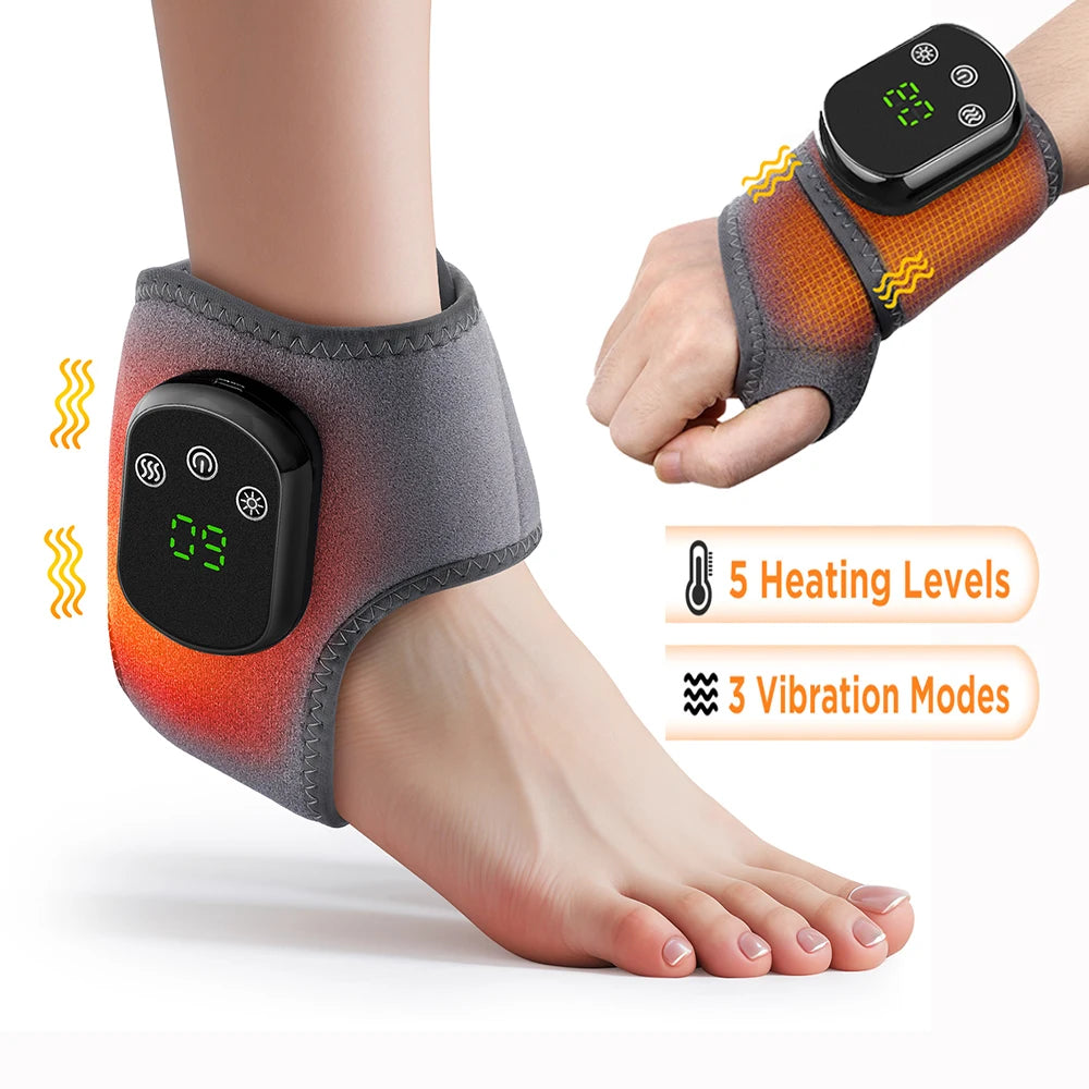 Electric foot and hand massager can vibrate and heat