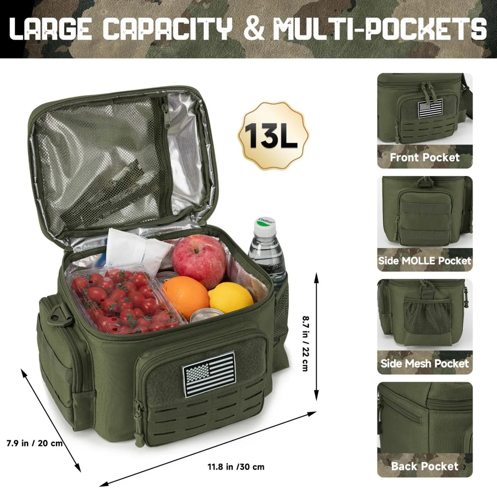 Tactical Lunch Box for Men Outdoor Heavy Duty