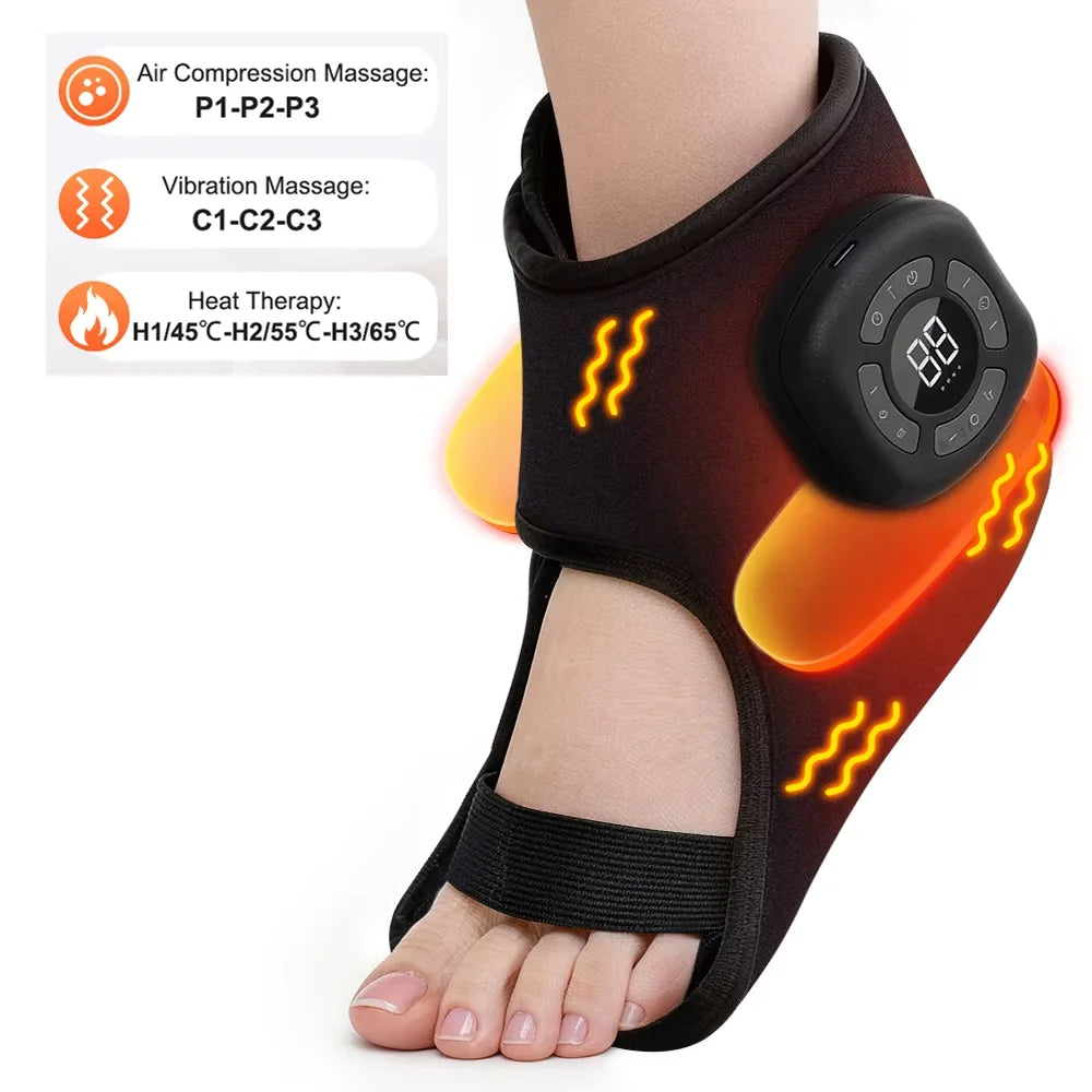 Electric foot and hand massager can vibrate and heat