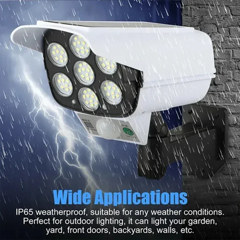 77LED Solar Light Simulation Security Dummy Camera Motion Sensor