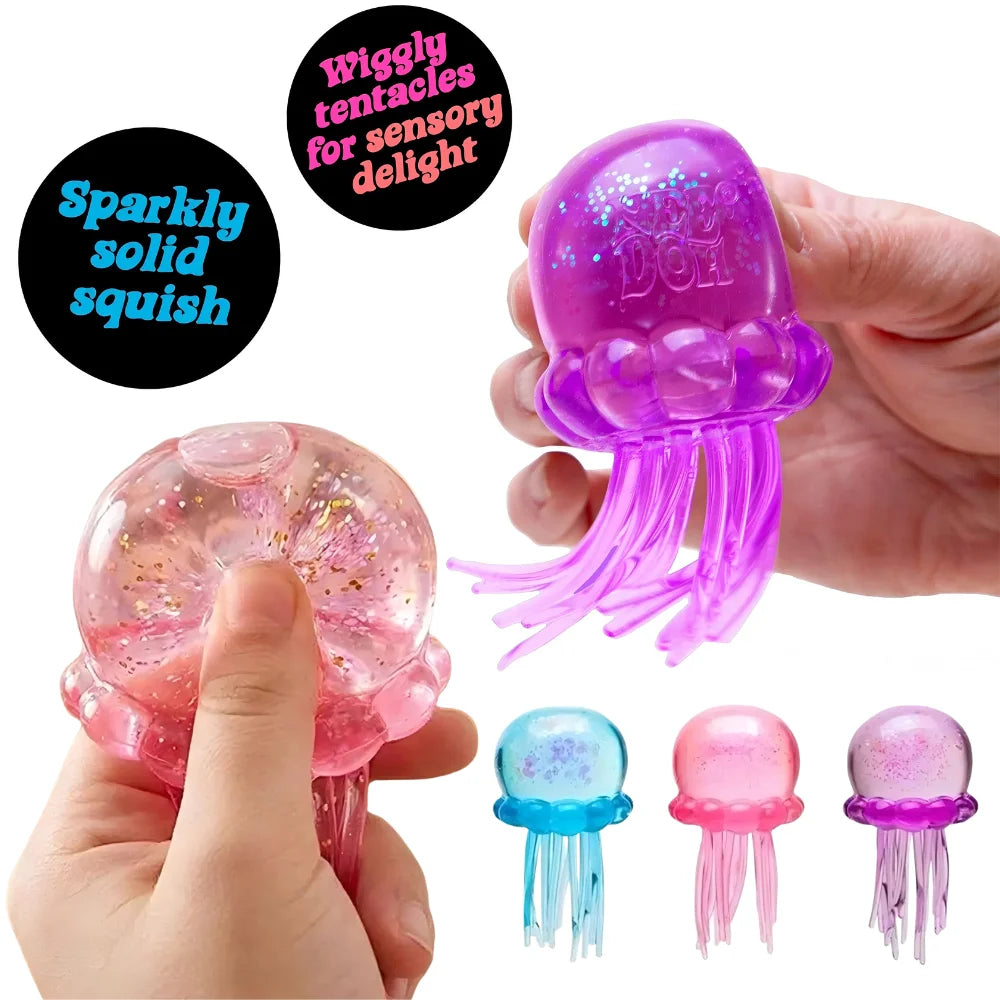 Trending Nee Doh Jellyfish & Cube Squish Toy