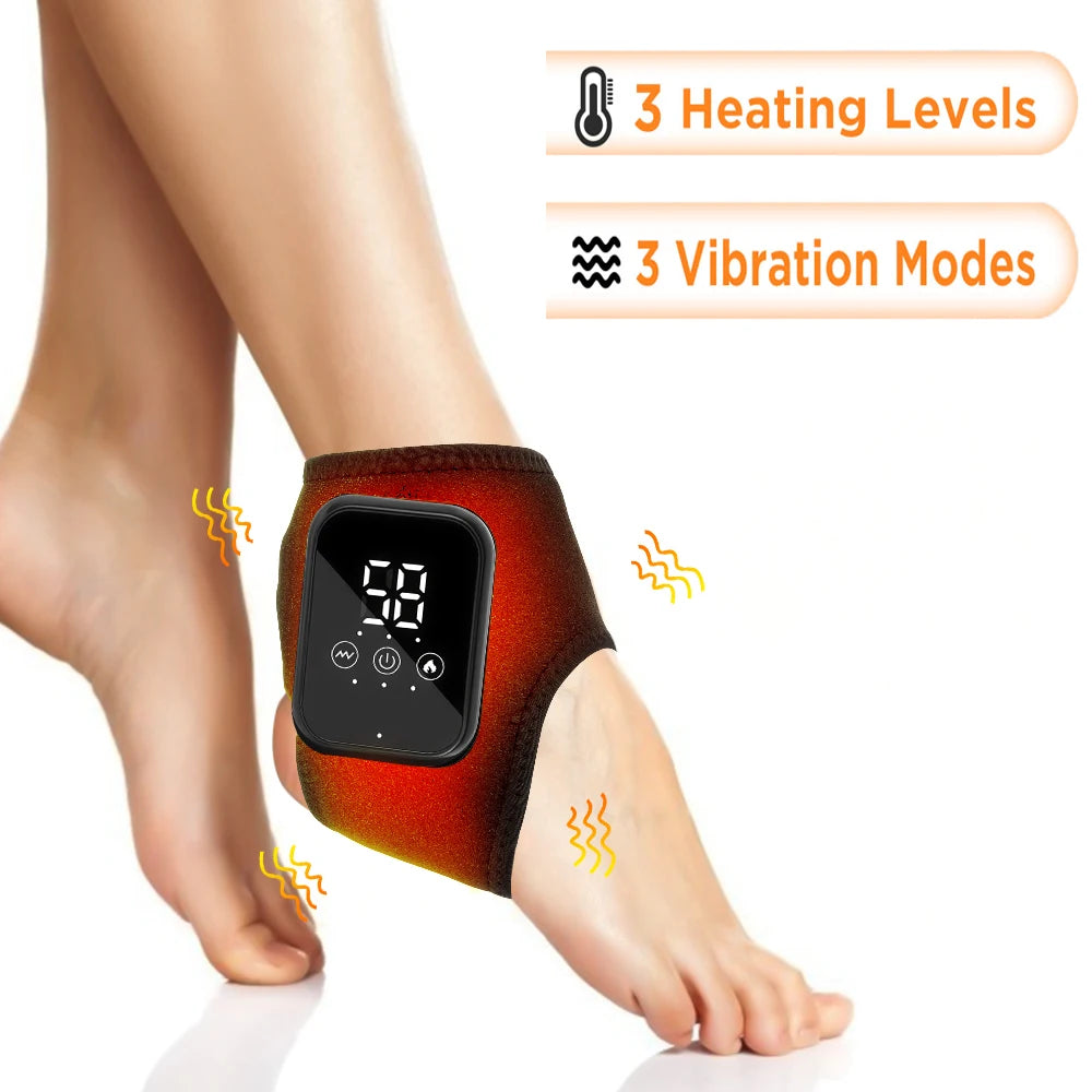 Electric foot and hand massager can vibrate and heat