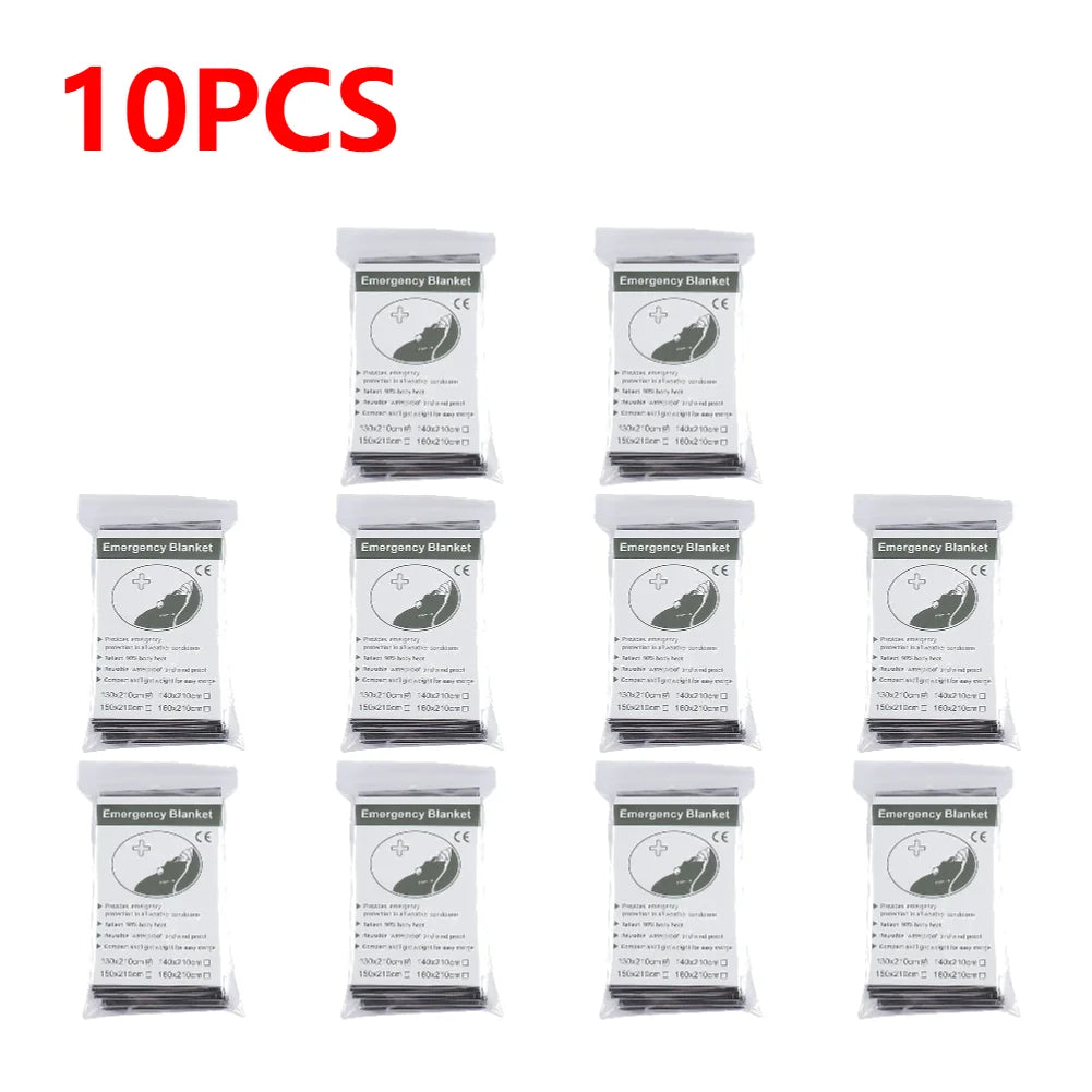 1-20pcs Emergency Mylar Thermal Blanket