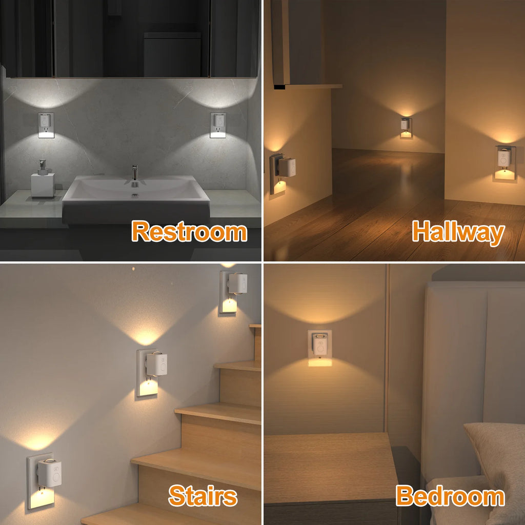 RGB Motion Sensor LED Night Light 7 Color
