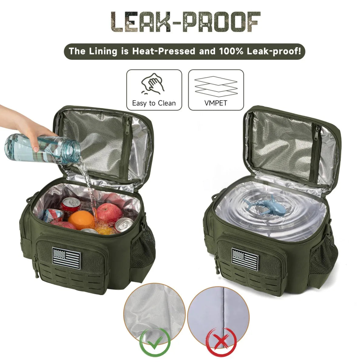 Tactical Lunch Box for Men Outdoor Heavy Duty