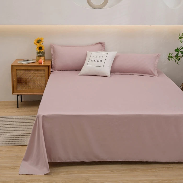Single/Queen/King Flat Bedsheets Soft Home Bed Linen