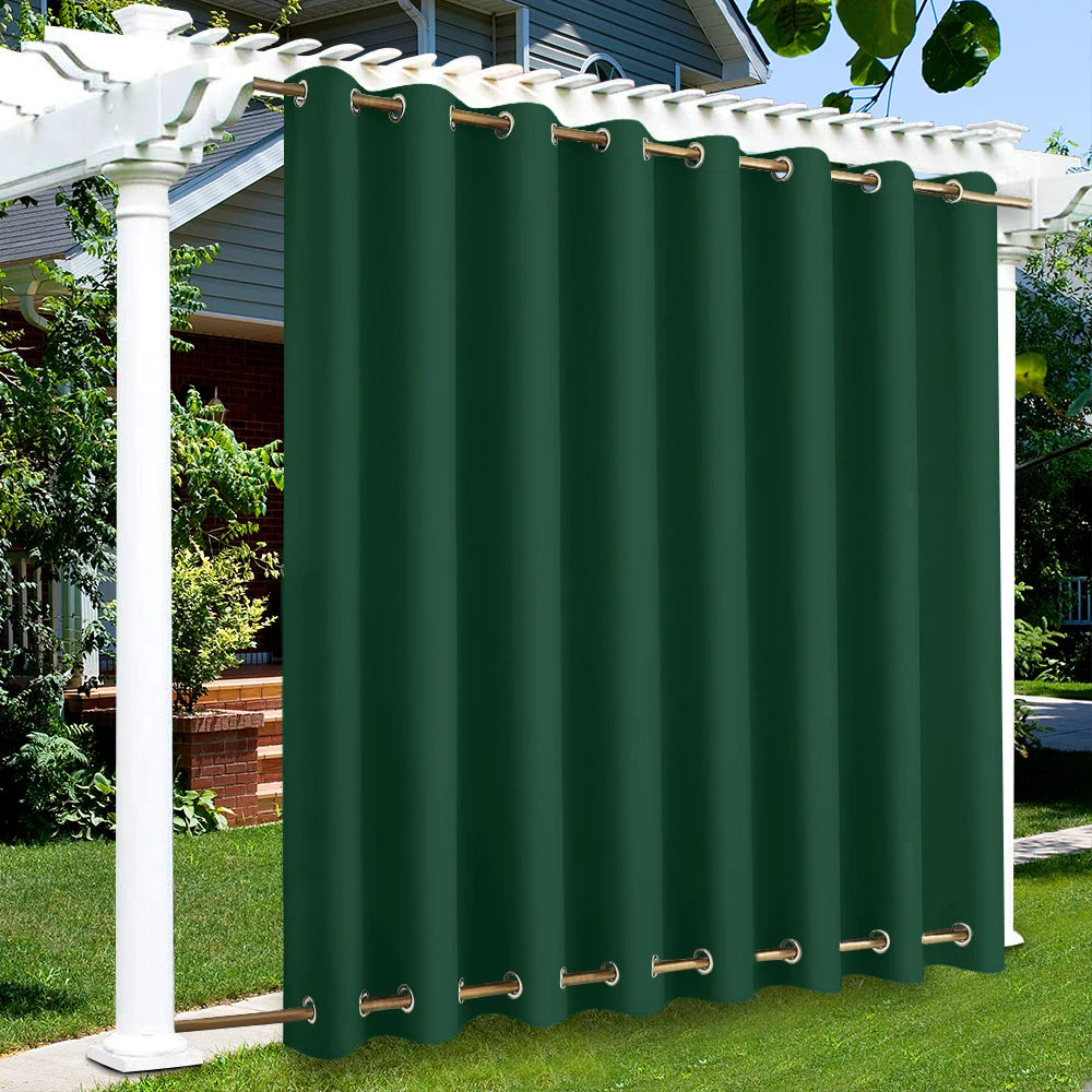 Patio Outdoor Curtain Sun Block Windproof
