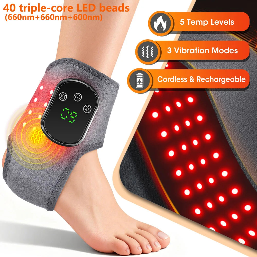 Electric foot and hand massager can vibrate and heat