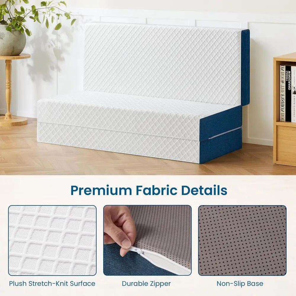 Twin Size 6 Inch Folding Mattress