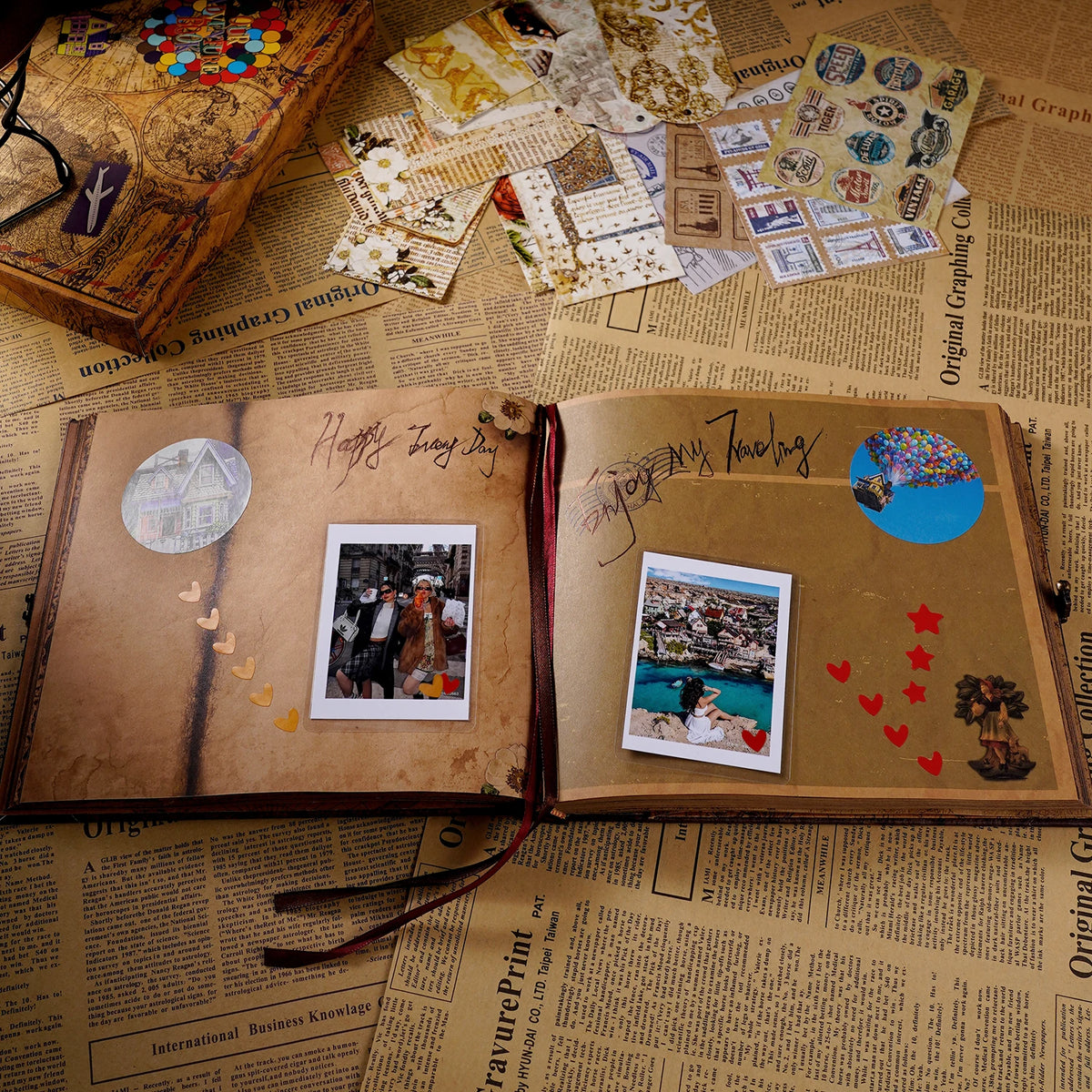 Adventure Journal Vintage Leather for Anniversary Wedding Mother's Day