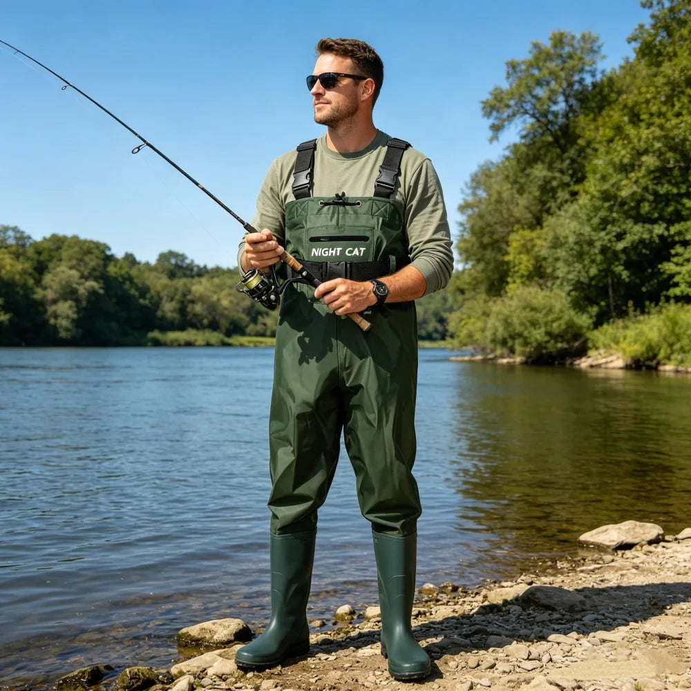 Night Cat Fishing Wader for Men Women