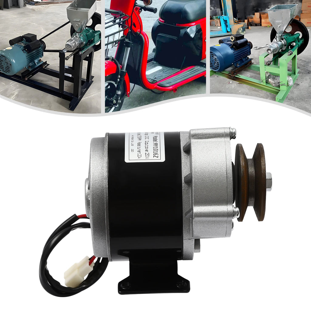 250W Brushed DC Gear Reduction Motor MY1016Z 12V/24V/36V 2750RPM 1N.m for Electric Bicycle E-Bike Scooter DIY Engine