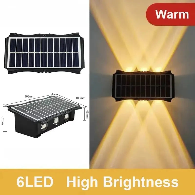 Solar LED Light Waterproof Up And Down Luminous Lighting