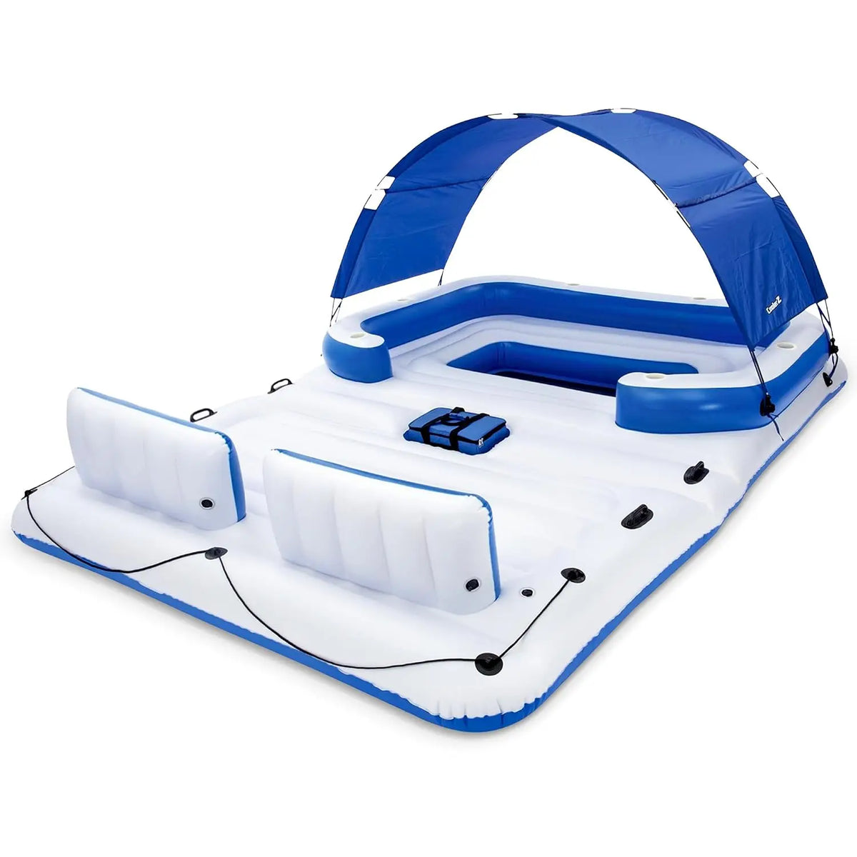 , Large 6 Person Adult Inflatable Lounger Lake Float