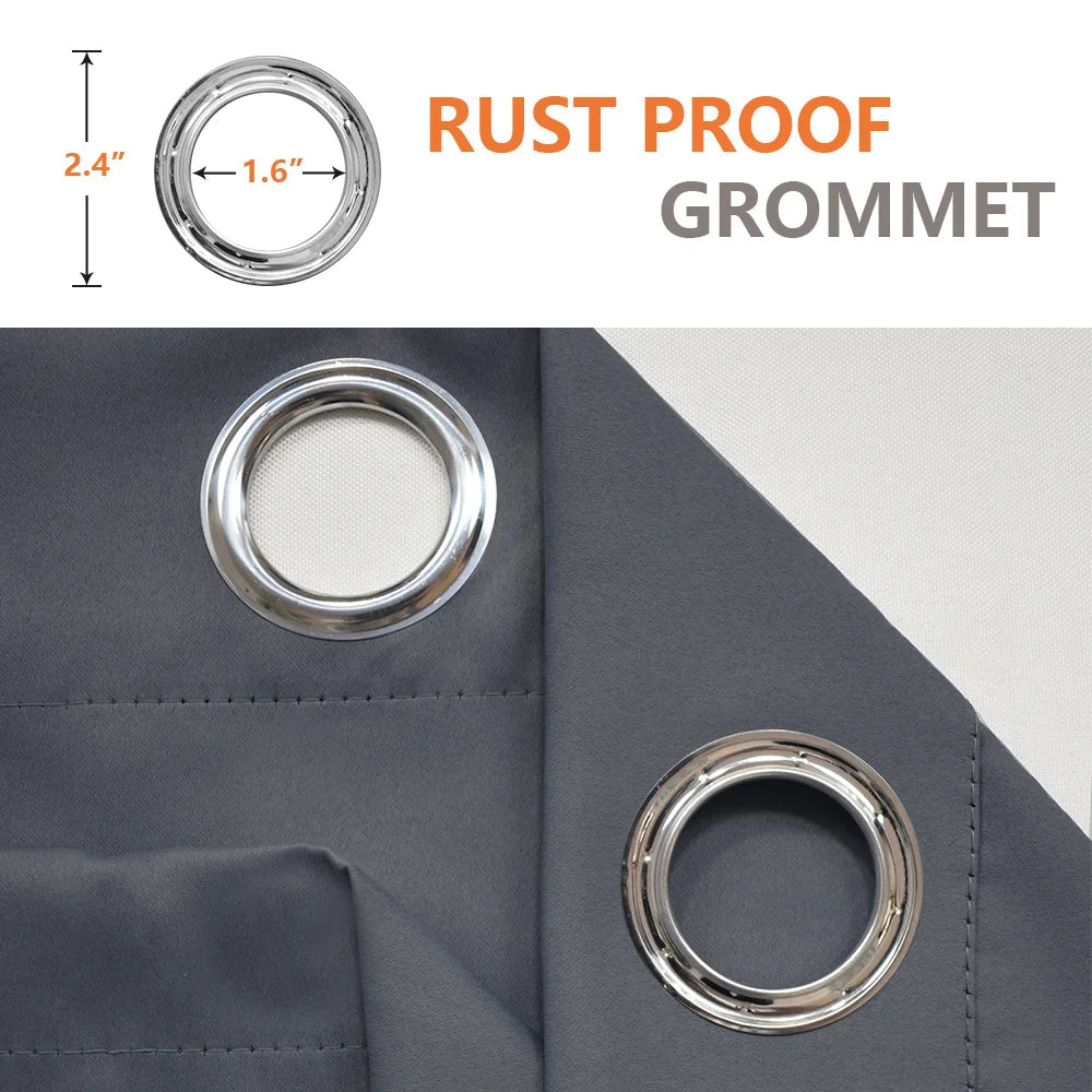 Patio Outdoor Curtain Sun Block Windproof