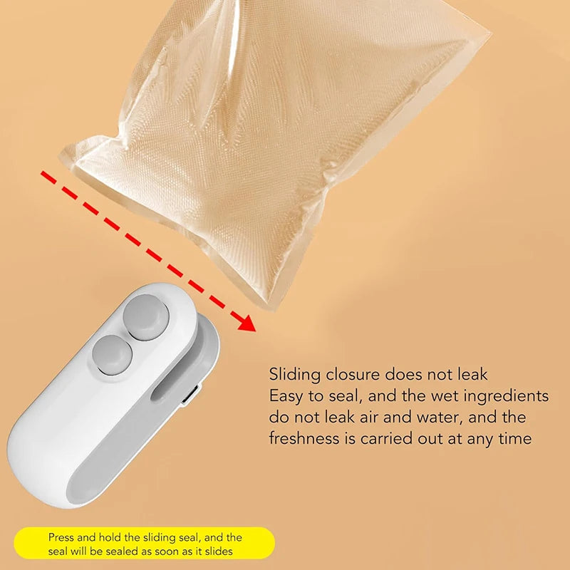1 pcs Mini Handheld Bag Sealer, Locks in Freshness