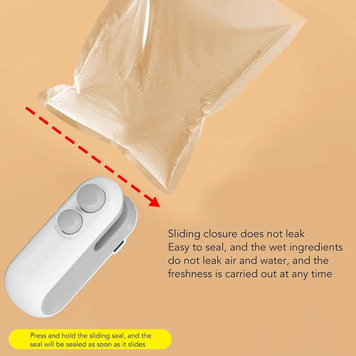 1 pcs Mini Handheld Bag Sealer, Locks in Freshness