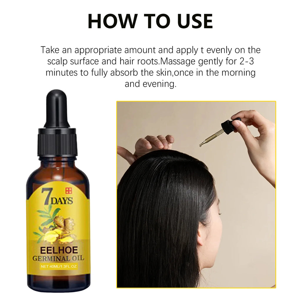 Ginger Hair Growth Oil Strengthening Scalp Nourishing Hair Roots