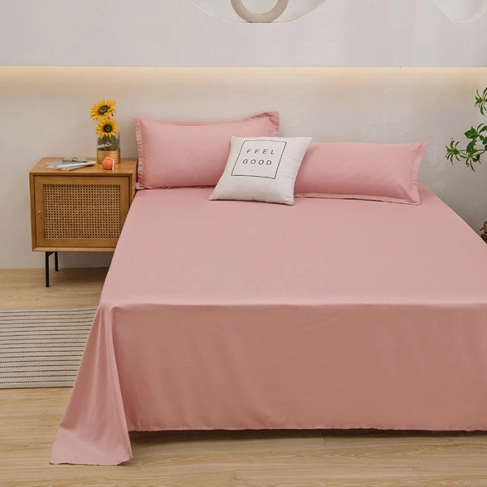 Single/Queen/King Flat Bedsheets Soft Home Bed Linen