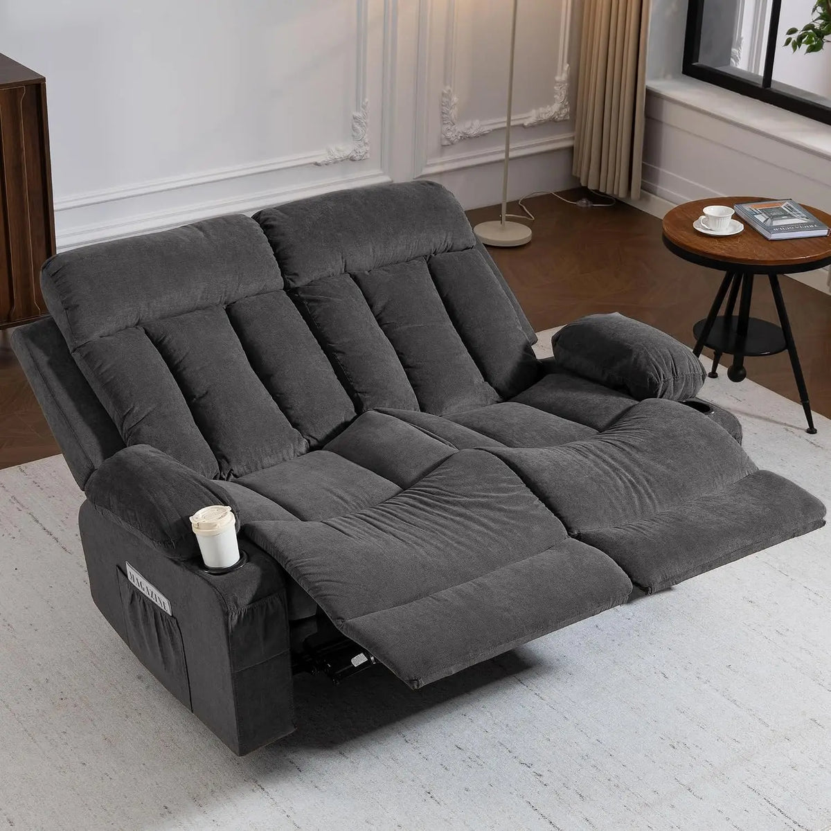 Loveseat Recliner Sofa with Cup Holders