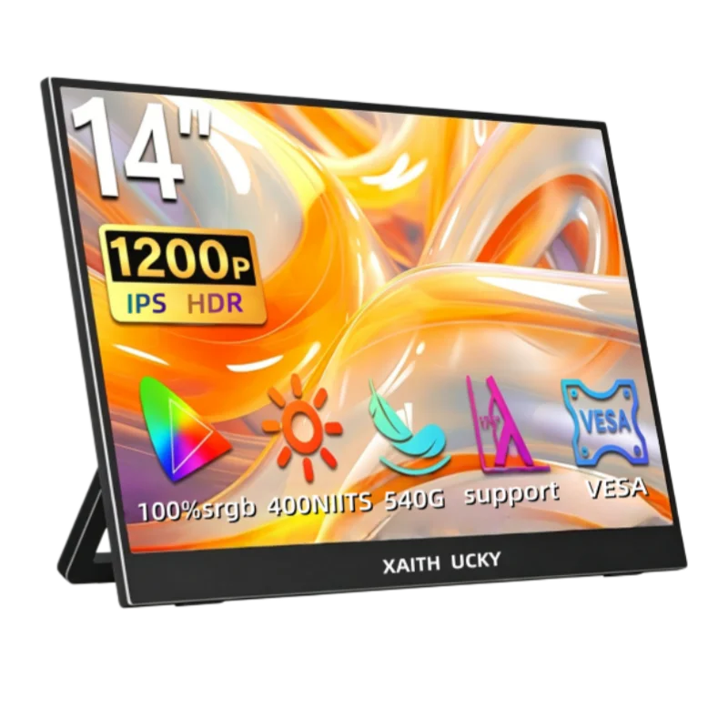 14 Inch Portable Touch Monitor Non-touch Optional