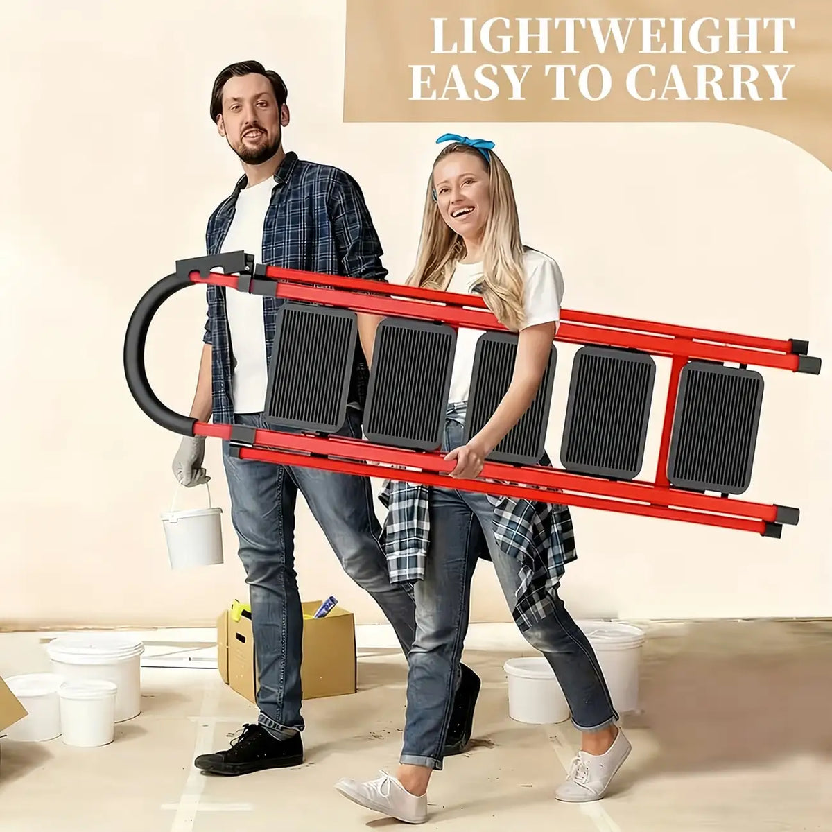 500lbs Load-Bearing Folding Step Ladder