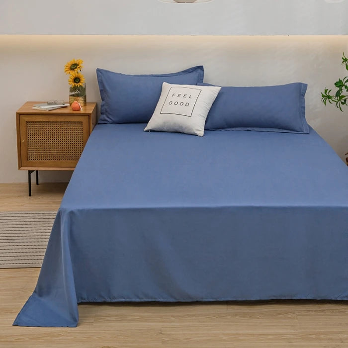 Single/Queen/King Flat Bedsheets Soft Home Bed Linen