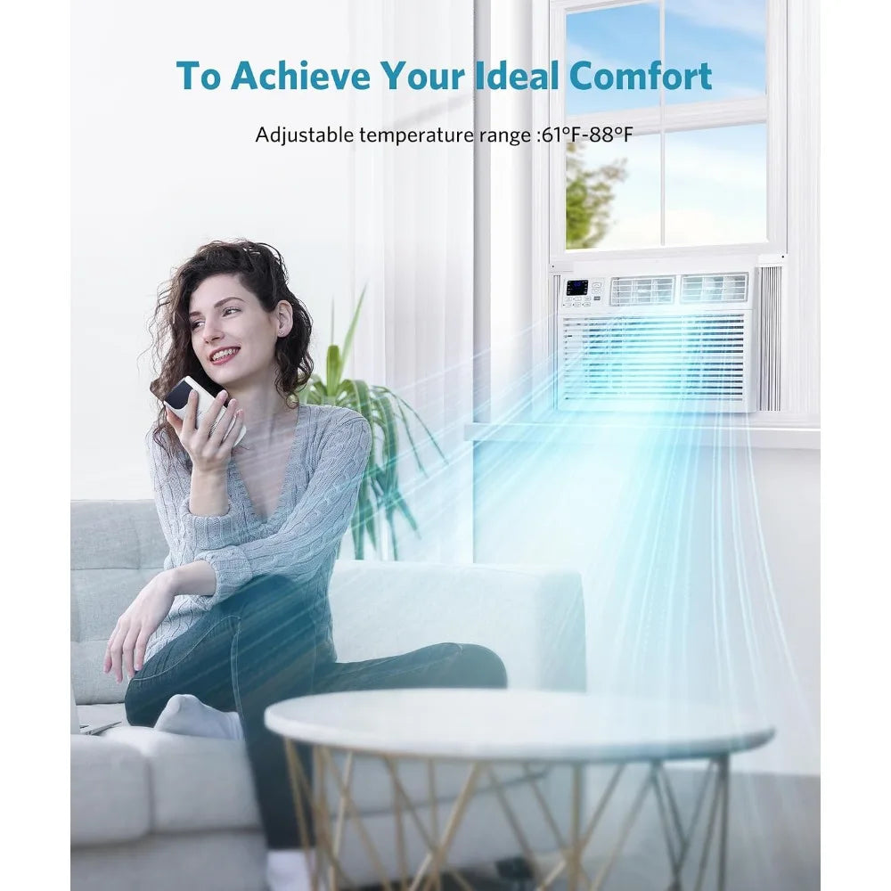 10,000 BTU Window Air Conditioner, Cools Up to 450 Sq.Ft