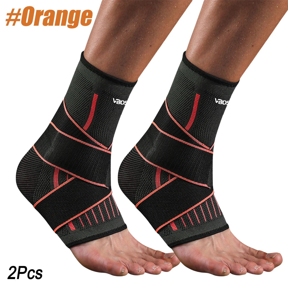 Adjustable Elastic Ankle Brace Compression Sleeve Foot Support