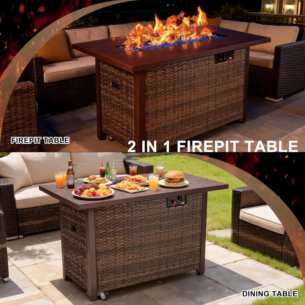 42in 50000BTU Propane Fire Pit Table