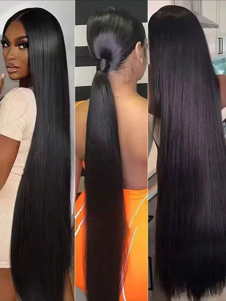 42 Inch Bundles Bone Straight Brazilian Human Hair