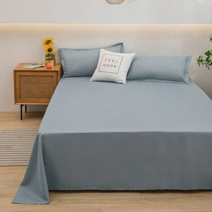 Single/Queen/King Flat Bedsheets Soft Home Bed Linen
