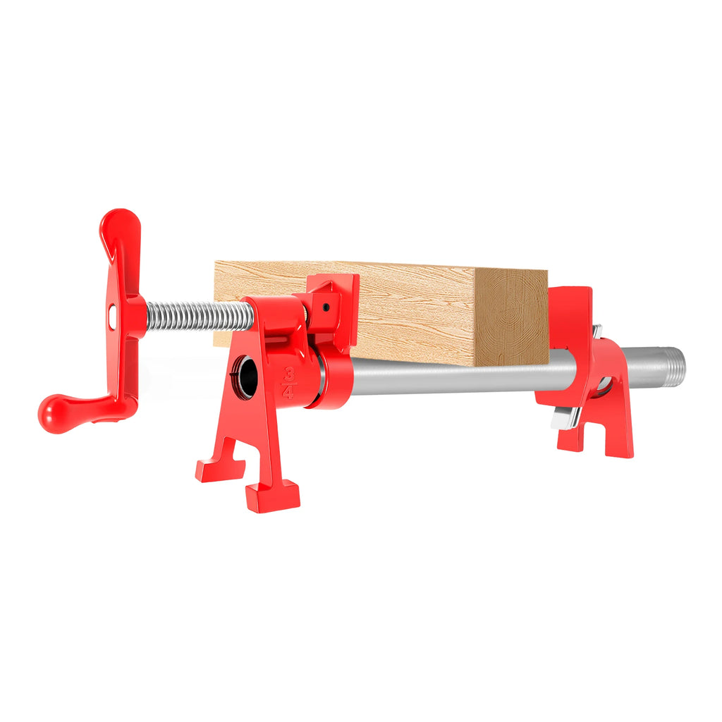 4 Pcs 3/4" Wood Gluing Pipe Clamp Set for Woodworking