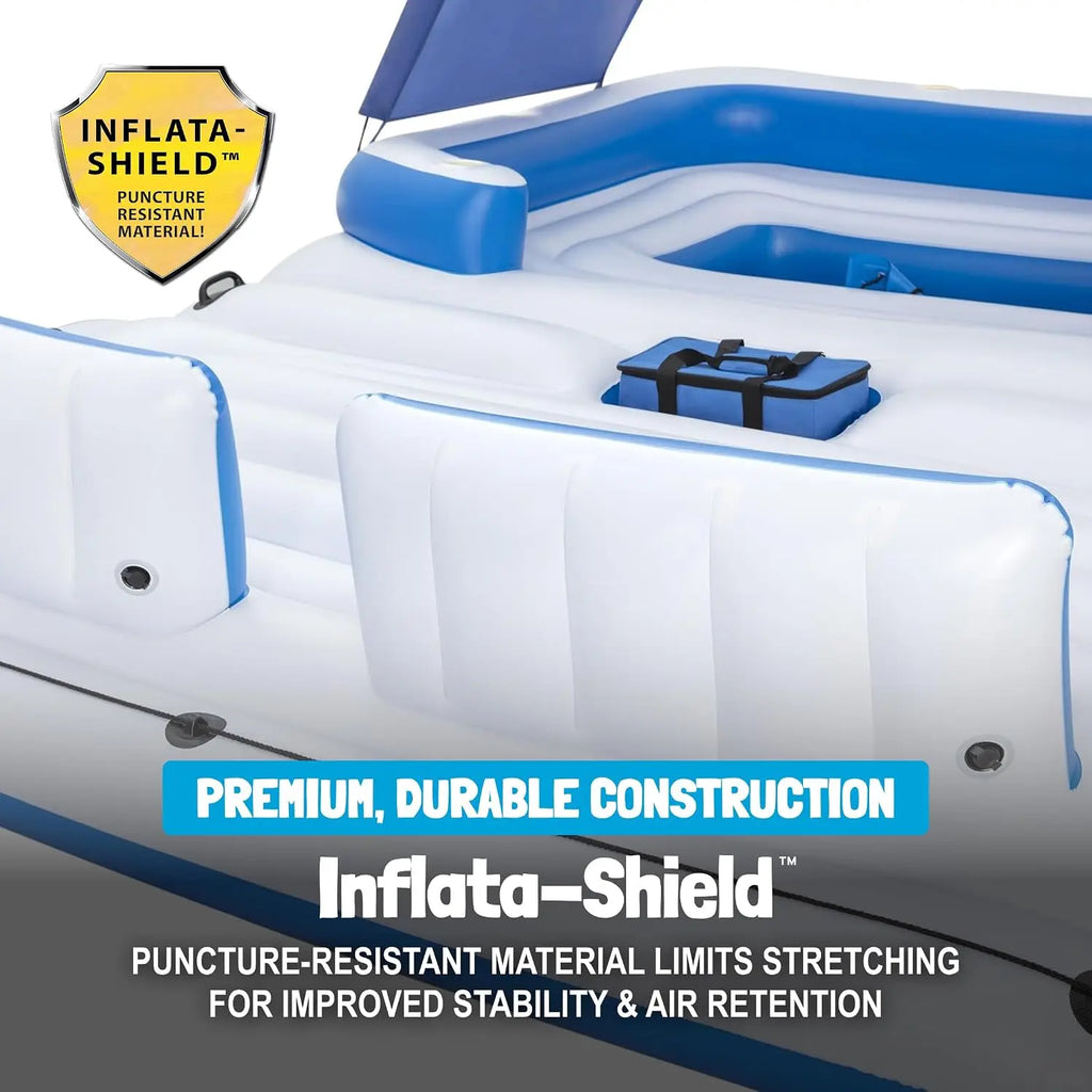 , Large 6 Person Adult Inflatable Lounger Lake Float