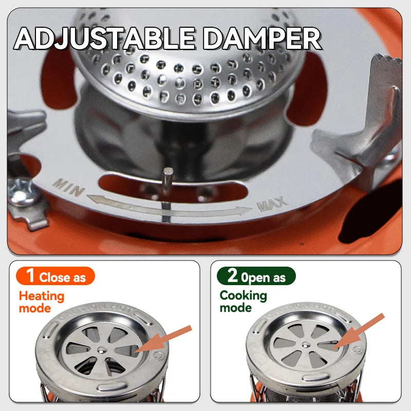 2 in 1 Portable Propane Heater Stove Pro