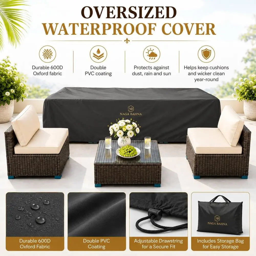 7 Piece Outdoor Sectional Outdoor Patio furniture Set