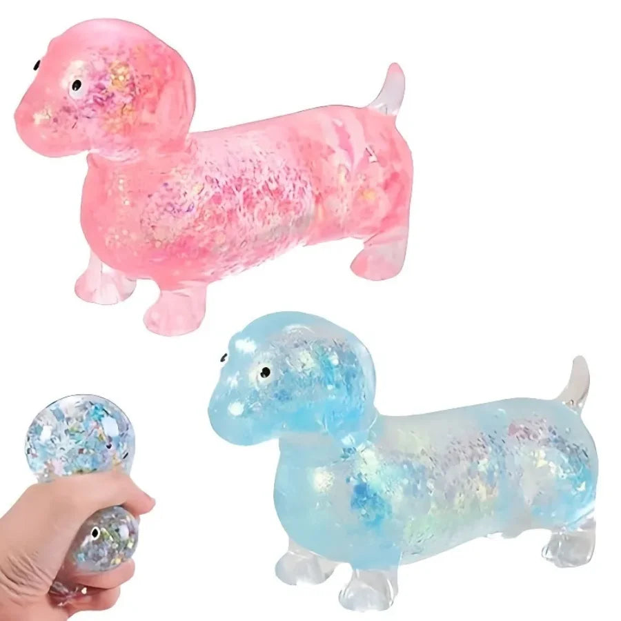 Sparkling powder sausage dog fidgety squashed