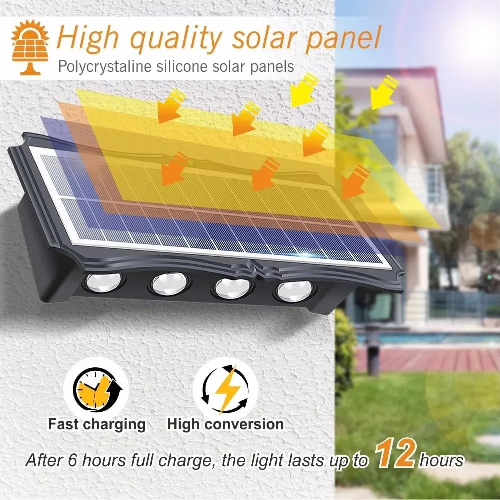 Solar LED Light Waterproof Up And Down Luminous Lighting
