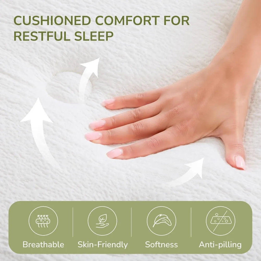 12 Inch Queen Hybrid Mattress, Medium Firm, Motion Isolation