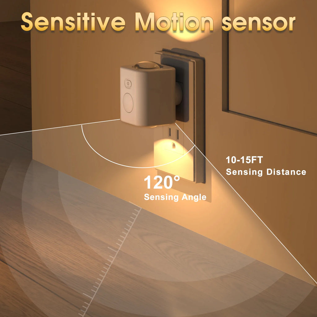RGB Motion Sensor LED Night Light 7 Color