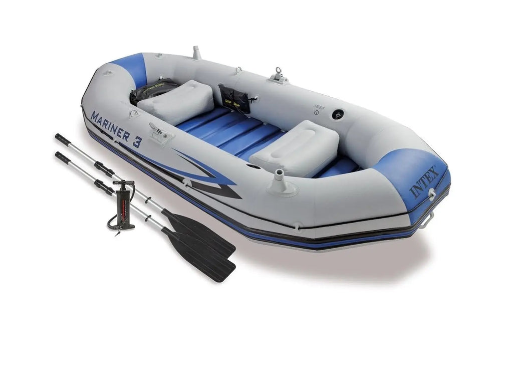 Mariner Inflatable Boat Includes Deluxe Boat Oars and High-Output Pump