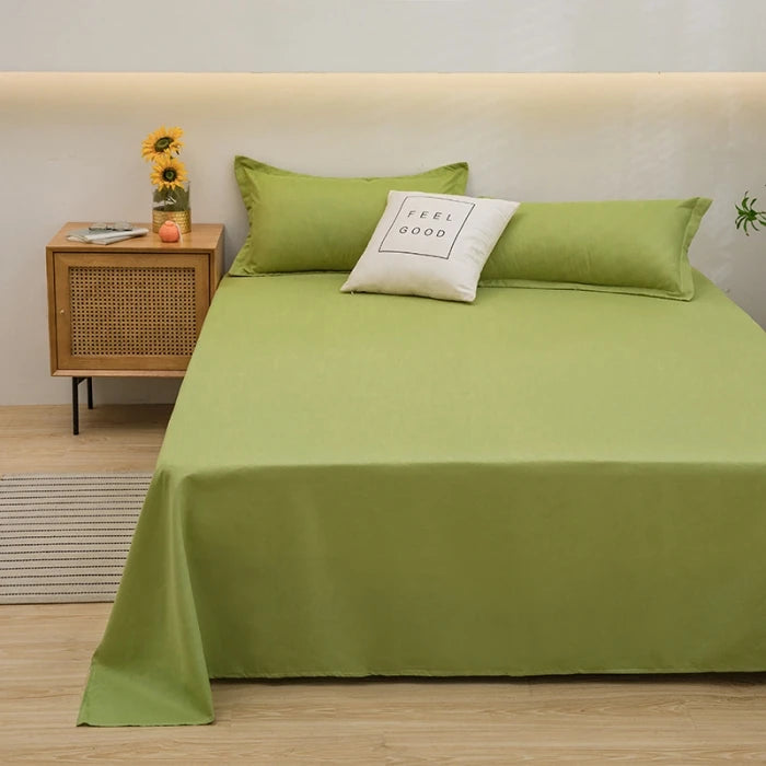 Single/Queen/King Flat Bedsheets Soft Home Bed Linen