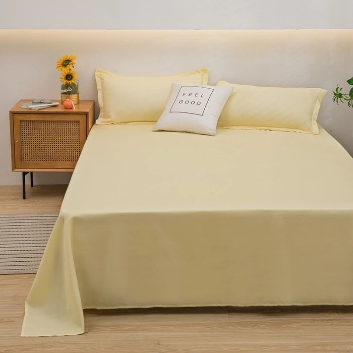 Single/Queen/King Flat Bedsheets Soft Home Bed Linen