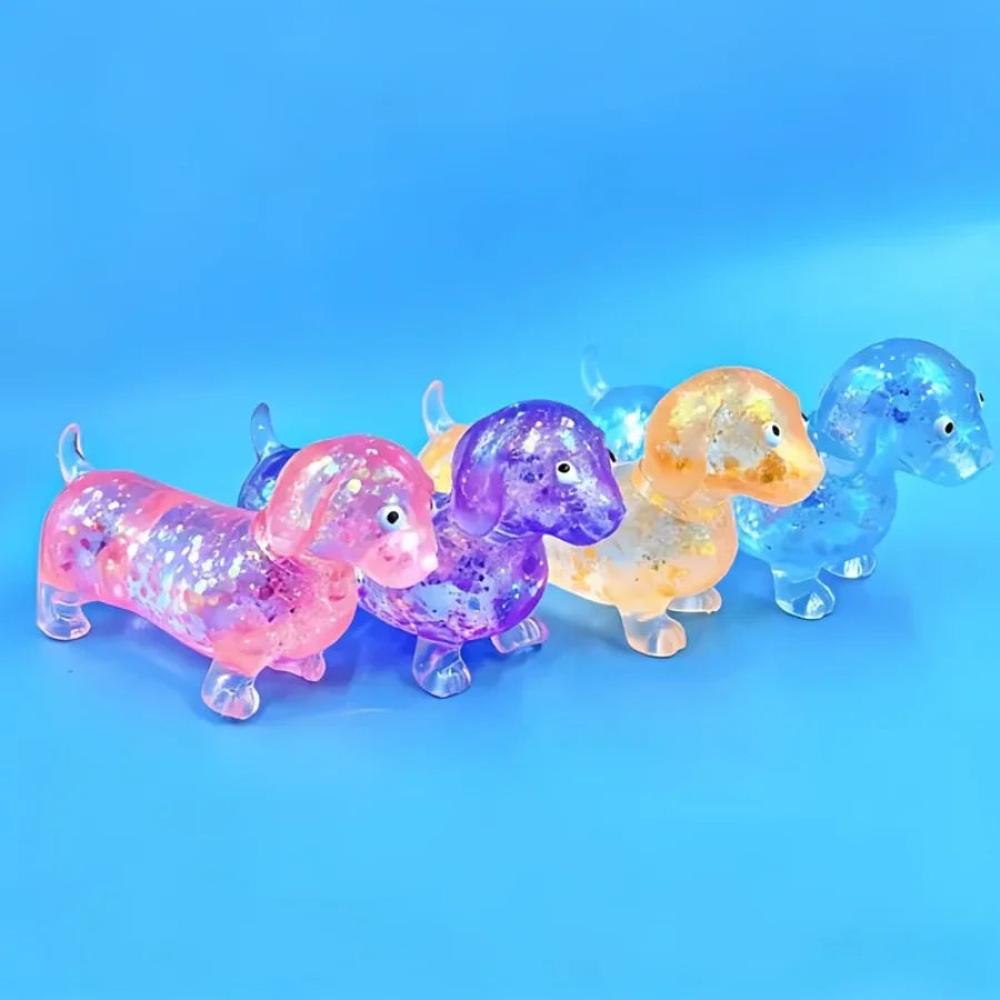 Sparkling powder sausage dog fidgety squashed