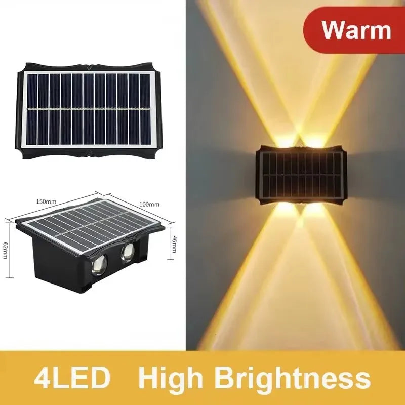 Solar LED Light Waterproof Up And Down Luminous Lighting