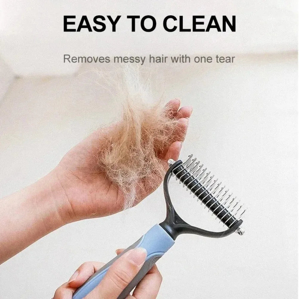 Double Sided Stainless Steel Pet Grooming Brush Dog Cat